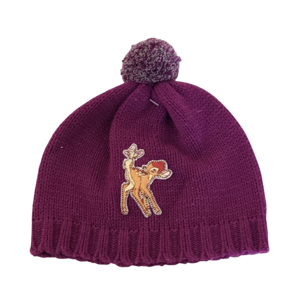 NWT Girl's  Disney Bambi Purple Beanie Hat